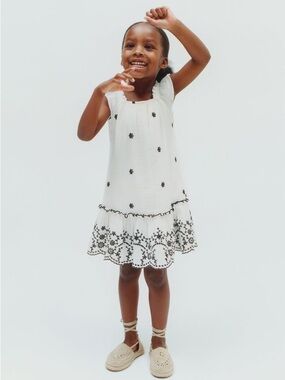 ZARA Embroidered Dress